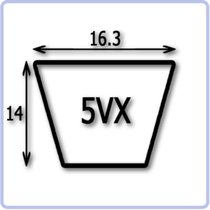 Standard v deals belt sizes