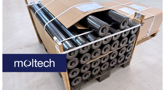Heavy-Duty Conveyor Rollers Ready for Work