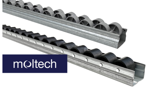 Roller Tracks for Easy Handling of Boxes and Crates