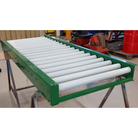Driven coated roller conveyors